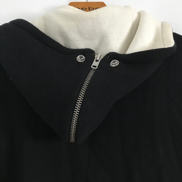 The Kooples SPORT Black Jacket Snap Button Zip Hood Mens XL - Picture 10 of 12